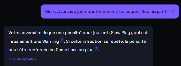 Il connaît même les Policies !